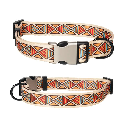 Personalized Engraved Metal Dog Collar with Tag