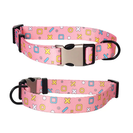 Personalized Engraved Metal Dog Collar with Tag