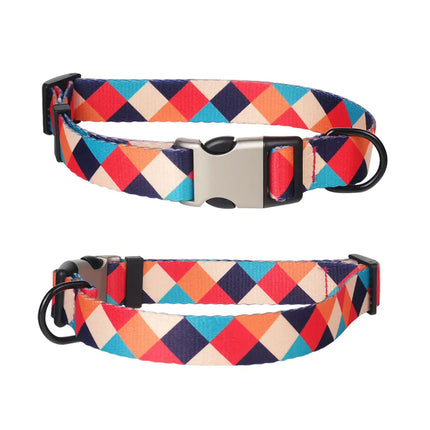 Personalized Engraved Metal Dog Collar with Tag